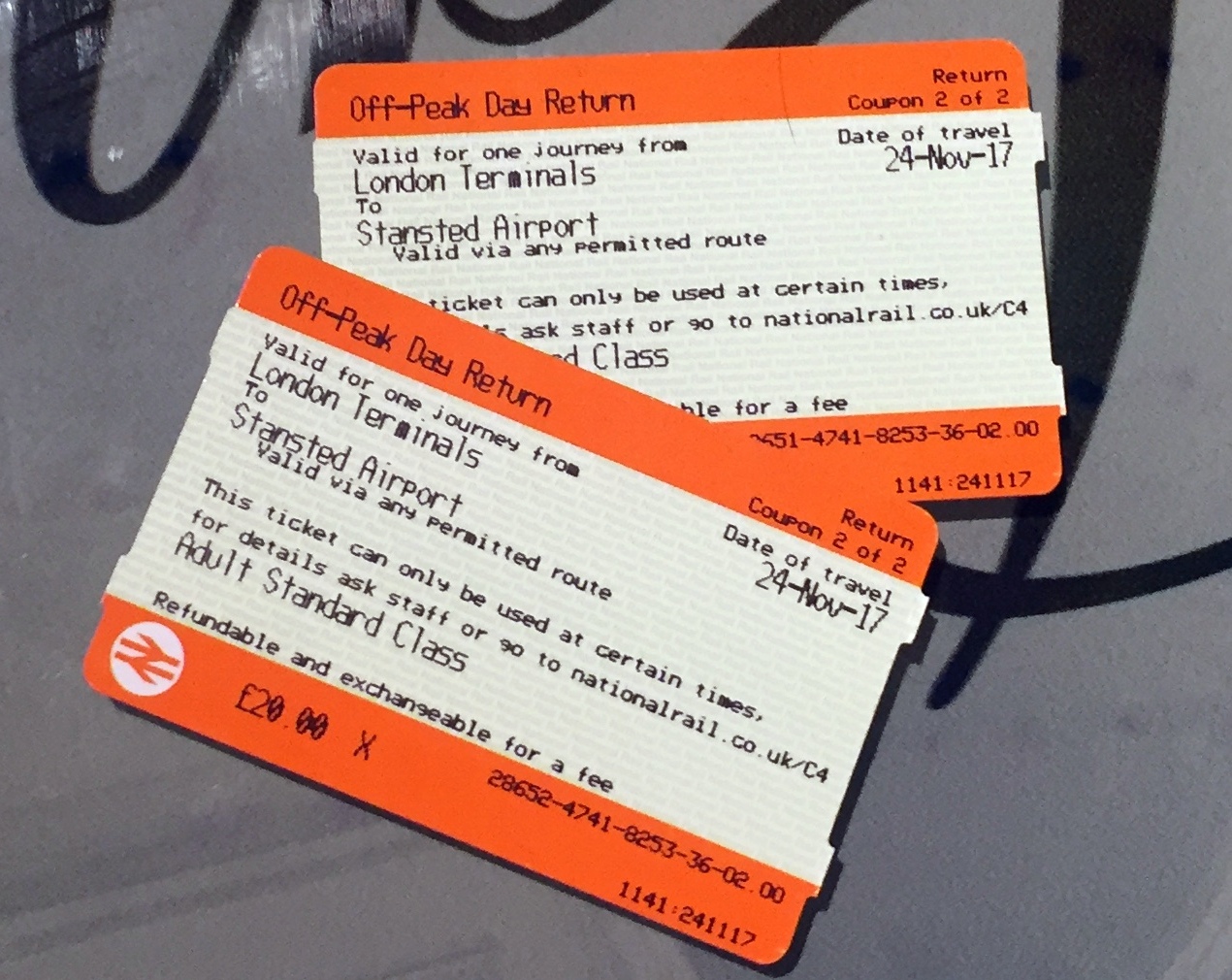 Tickets de tren. Descuentos 2x1 en Londres