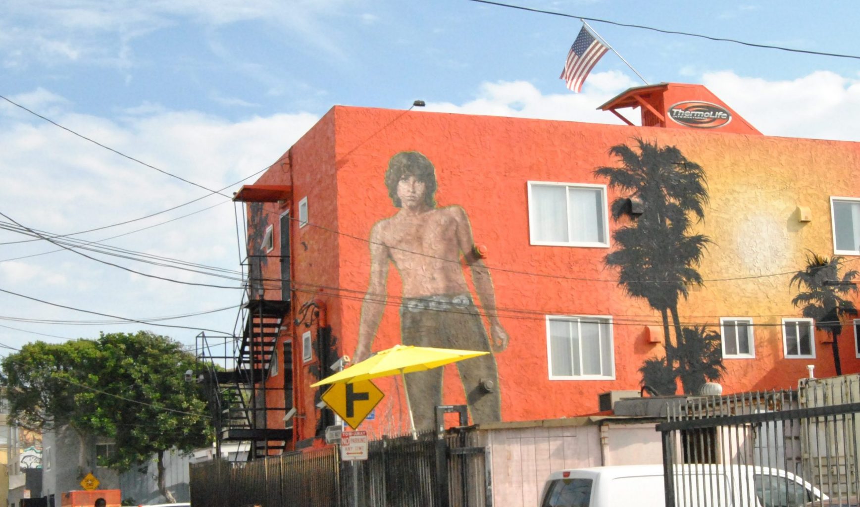 "Morning Shot", mural de Jim Morrison. Murales de Los Angeles 