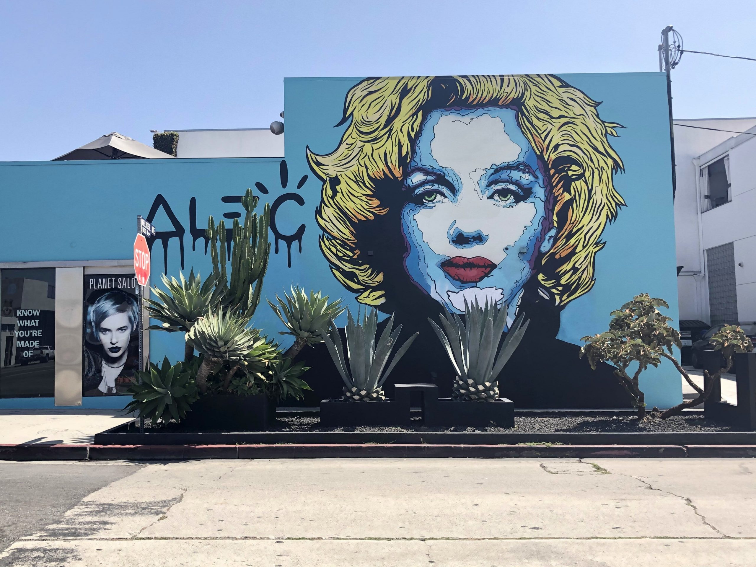 Marilyn Monroe Mural. Murales de Los Angeles