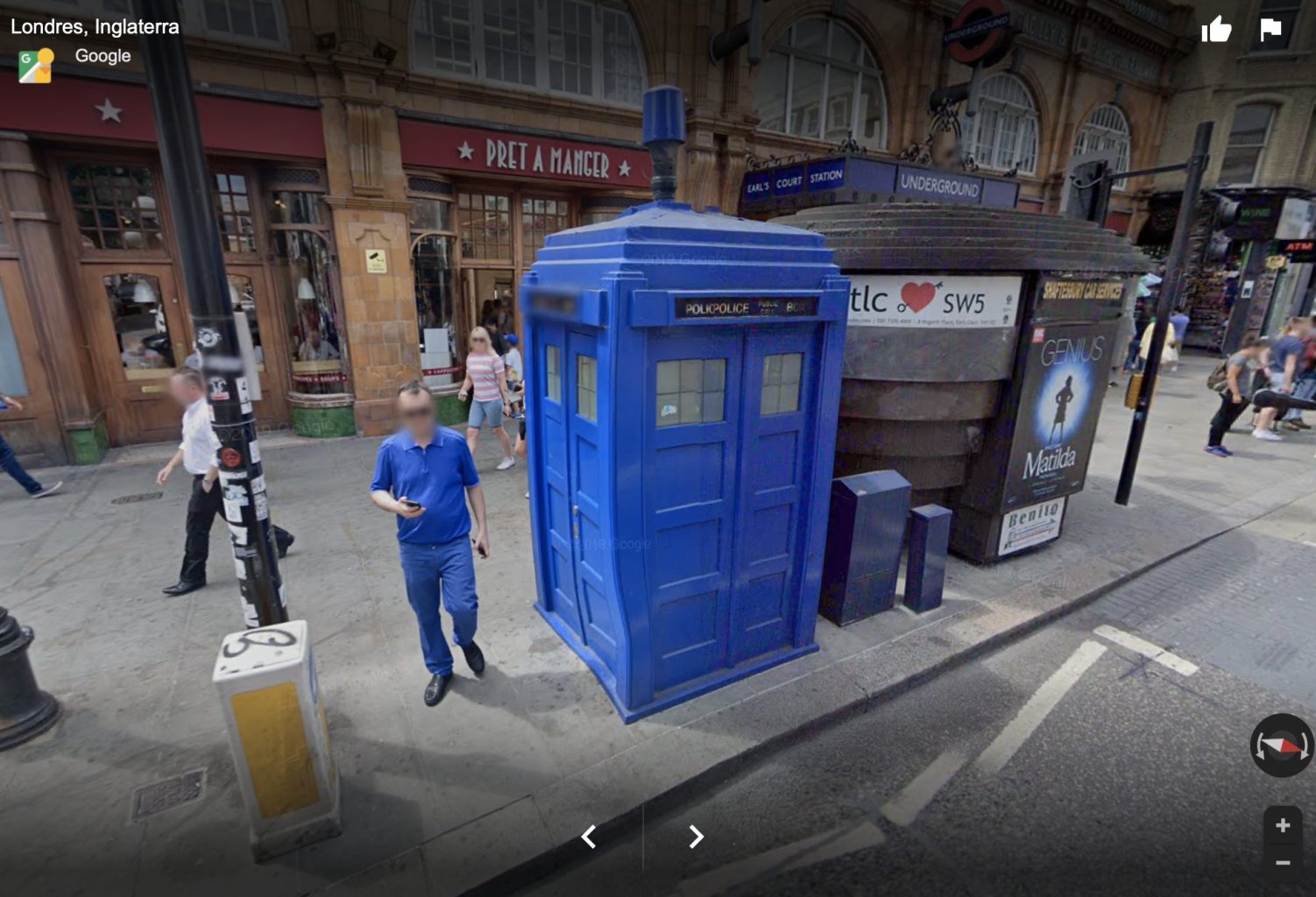 La TARDIS de Doctor Who en Londres . Secretos y Curiosidades de Google Maps