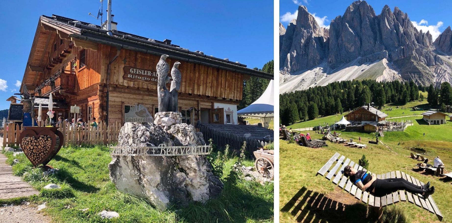 Rifugio delle Odle. Ruta de 14 días por Dolomitas en furgoneta camper desde España