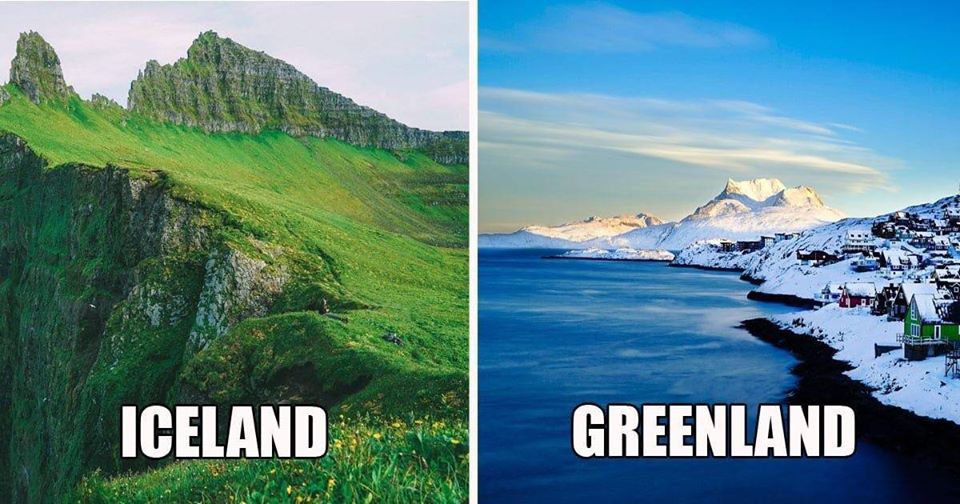 Iceland Vs. Greenland