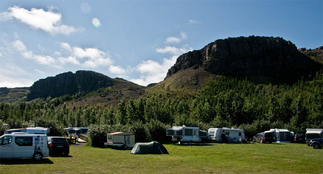 Camping Hamrar. Dónde pernoctar en Islandia