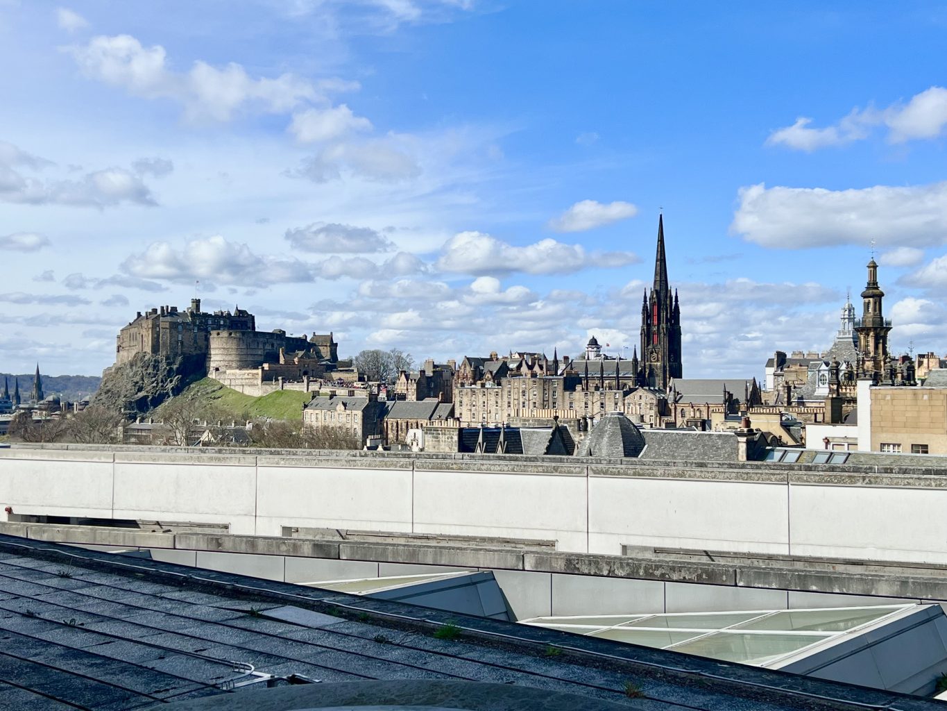 Vistas desde la terraza del museo. Guía rápida por el Museo Nacional de Escocia