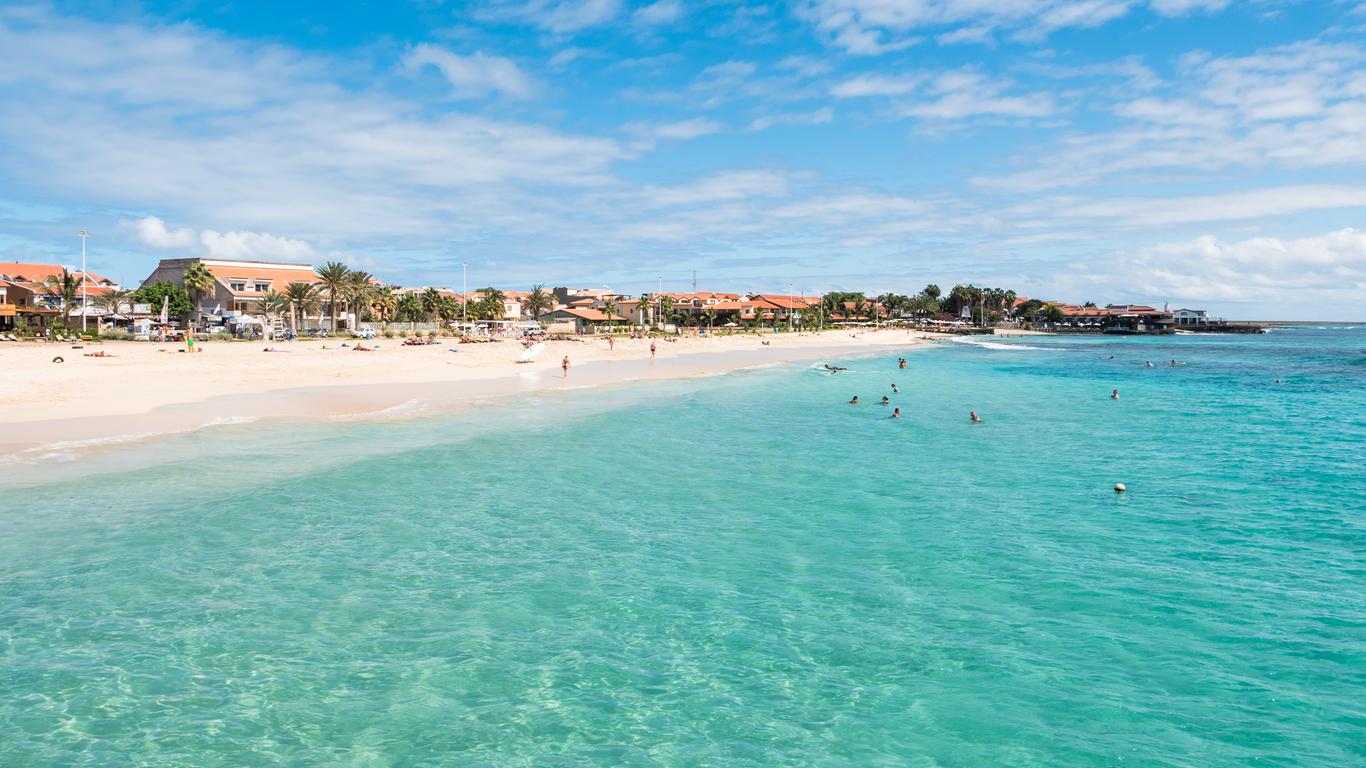 Playa de Santa María en Isla de Sal