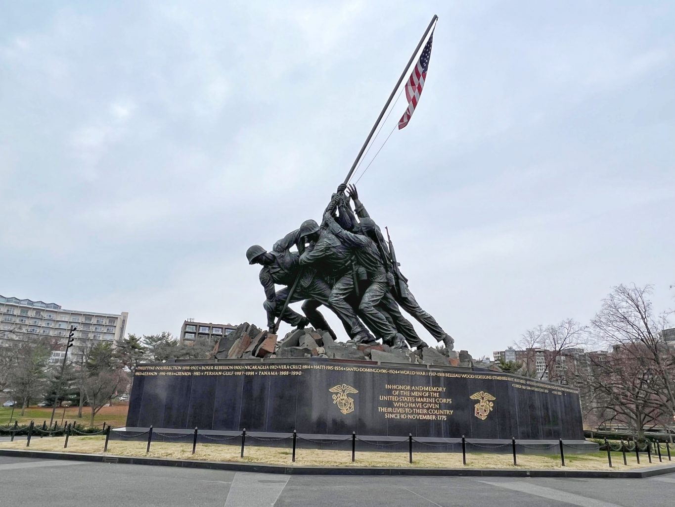 Monumento a Iwo Jima. Excursión a Washington DC en un día desde Nueva York