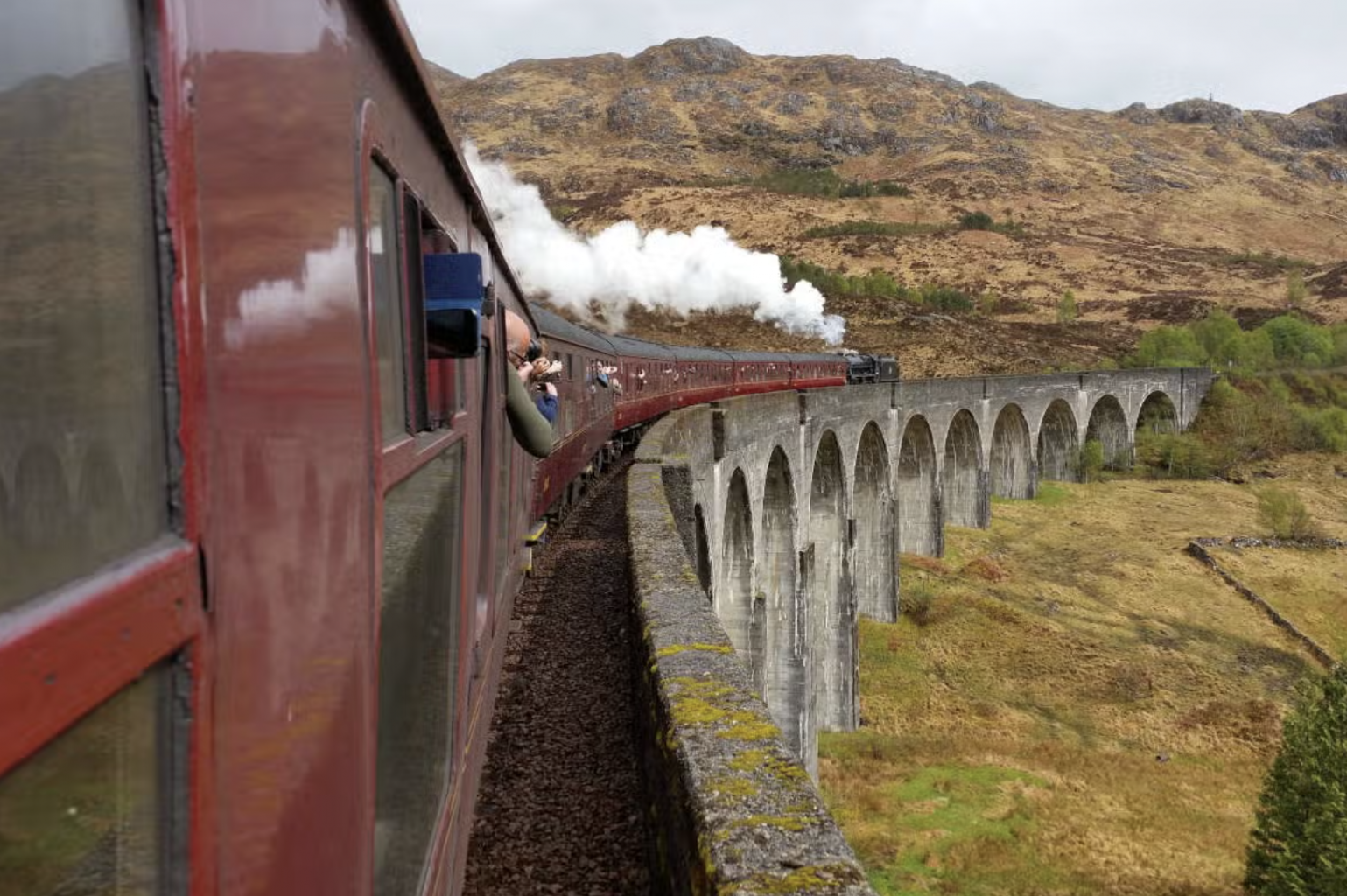 Tren de Harry Potter por las Highlands